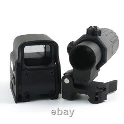 558 Green/Red Dot Holographic Reflex Sight /G33 3X Magnifier Combo with QD Mount