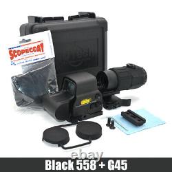 558 Holographic Red/Green Dot Sight + G45/G43/G33 3/5x Magnifier QD 20mm Switch