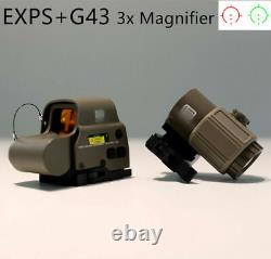 558 Red Green Dot Sight Clone G43 3X Magnifier Sight holographic Combination