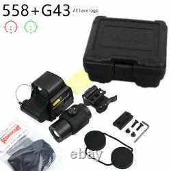 558 Red Green Dot Sight Clone G43 3X Magnifier Sight holographic Combination