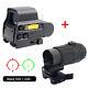 5x Sight Magnifier Holographic Red Green Dot Sight Scope 20mm Mount For Rifle Us