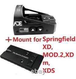 ADE RD3-012 DELTA RED Dot Reflex Sight Pistol FOR Springfield XD, MOD. 2, XDm, XDS