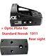 Ade Rd3-012 Red Dot Sight + Optic Mount Plate For 1911 Novak Rear Sight Pistol