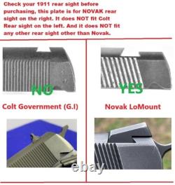 ADE RD3-013 Red Dot Sight + Optic Mount Plate For 1911 Novak Rear Sight Pistol