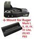 Ade Rd3-015 Red Dot Sight +mount Ruger Mark I, Ii, Iii, 1,2,3,4, Iv, 22/45 Pistol