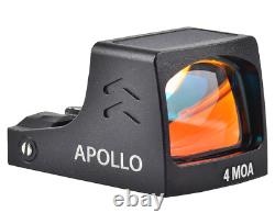 ADE RD3-030 APOLLO Solar Powered Red Dot Sight For Glock 43x MOS, 48 MOS
