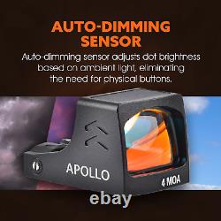 ADE RD3-030 APOLLO Solar Powered Red Dot Sight For Ruger MAX-9, Masada SLIM Pisto