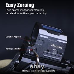 AIMWIN PE320 Enclosed Red Dot Sight with SolarGuard 3 MOA Dot & 36 MOA Circle