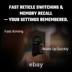 AIMWIN PE330 Enclosed Red Dot Sight with 3 MOA Dot 40 MOA Circle Aspheric Lens