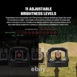 AIMWIN PE330 Enclosed Red Dot Sight with 3 MOA Dot 40 MOA Circle Aspheric Lens