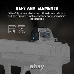 AIMWIN PE330 Enclosed Red Dot Sight with 3 MOA Dot 40 MOA Circle Aspheric Lens