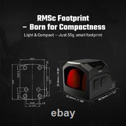AIMWIN PE330 Enclosed Red Dot Sight with 3 MOA Dot 40 MOA Circle Aspheric Lens