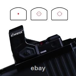 AIMWIN PN330 Red Dot Sight 2 MOA Dot 32 MOA Circle Multi-Reticle Reflex Sight