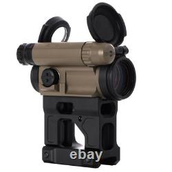 AP 1x18mm FDE CompM5 2MOA Red Dot Sight with BLK Uni Picatinny Mount