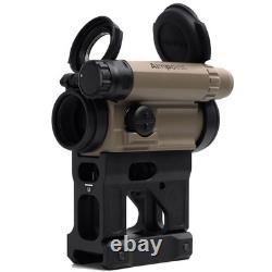 AP 1x18mm FDE CompM5 2MOA Red Dot Sight with BLK Uni Picatinny Mount