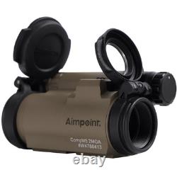 AP 1x18mm FDE CompM5 2MOA Red Dot Sight with BLK Uni Picatinny Mount