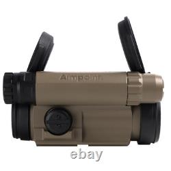 AP 1x18mm FDE CompM5 2MOA Red Dot Sight with BLK Uni Picatinny Mount