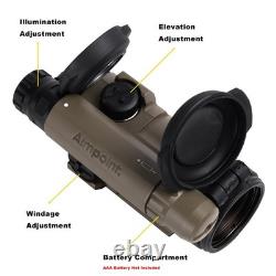AP 1x18mm FDE CompM5 2MOA Red Dot Sight with BLK Uni Picatinny Mount