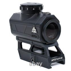AT3T ALPHA Micro Red Dot Sight with Shake Awake and Cantilever Riser Mount
