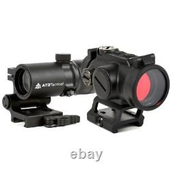 AT3T RCO + 4xRDM Magnified Optic Kit Includes Red Dot with 4x Magnifier