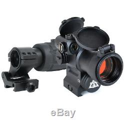 AT3 Magnified Red Dot with Laser Sight Kit Red Dot + Laser with 3X Magnifier