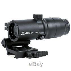 AT3 Tactical 4x Magnified Red Dot Kit RD-50 Red Dot Sight with 4xRDM Magnifier