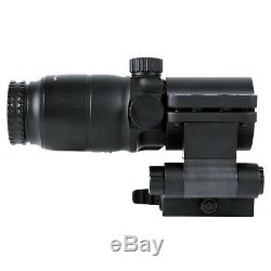 AT3 Tactical 4x Magnified Red Dot Kit RD-50 Red Dot Sight with 4xRDM Magnifier