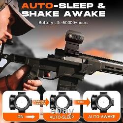 AZV 3MOA Compact Red Dot Optics Shake-Awake Solar Failsafe Aluminum Sight