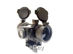 Ade Advanced Optics Compact Reflex Red Dot Sight with Laser + Built in QD Mount