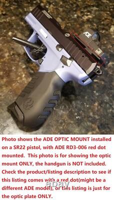 Ade Advanced Optics RD3-015 RED Dot Reflex red Sight Pistol +mount Ruger SR22