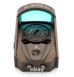 Ade Delta FDE Mini Red Dot Sight for Handguns with Hex Dragonfly Footprint