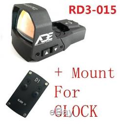 Ade RD3-015 Zantitium RED Dot Reflex Sight for GLOCK 17 19 20 22 26 ect pistols