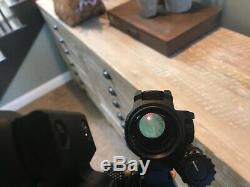 Aimpoint COMPM4S Red Dot Sight lot with 2 Vortex VMX 3T magnifiers