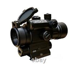 Aimpro ALFA Tactical Red Dot Reflex Sight with Built-in Visible Green Gun Laser