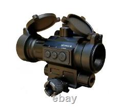 Aimpro ALFA Tactical Red Dot Reflex Sight with Built-in Visible Green Gun Laser