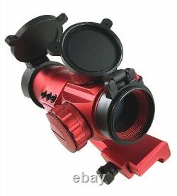 Anodized Red Finish 35mm Red Green Dot Reflex Optic Sight Aluminum 6063