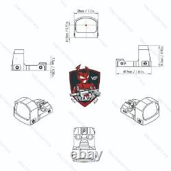 BEST SHAKE AWAKE MICRO RED DOT SIGHT FOR GLOCK 43X MOS 48 MOS RMSc FOOTPRINT