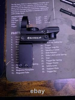 Barska Black Red Dot Sight 1x Illuminated Red MOA Dot Reticle Handgun