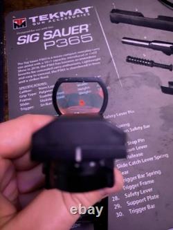 Barska Black Red Dot Sight 1x Illuminated Red MOA Dot Reticle Handgun