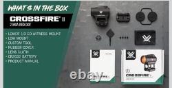 Brand New Release Version 2 Vortex Crossfire II 1x25mm 2 MOA Red Dot CF2-RD2
