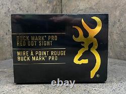 Browning Buck Mark Pro Red Dot Sight 1290235 Picatinny Mounts 3 MOA Dot Reticle