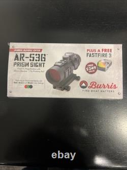 Burris AR-536 Prism Sight 5x36mm Illuminated Scope with Fast Fire 3 Red Dot New