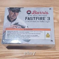 Burris FastFire 3 1x21mm 3 MOA Red Dot Sight Black Picatinny 300234