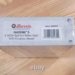 Burris FastFire 3 1x21mm 3 MOA Red Dot Sight Black Picatinny 300234