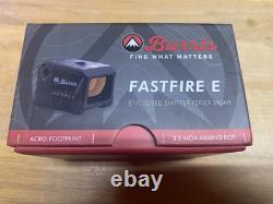 Burris Fastfire E 1x 3.5 MOA Red Dot Reflex Sight, Black, 300266 Blemished