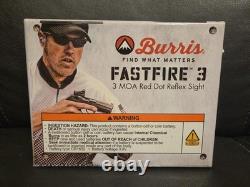 Burris Fastfire III Red Dot Reflex 3 MOA Sight, Picatinny Mount (Black) #300234