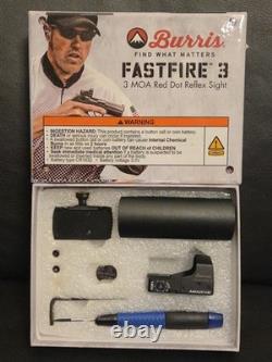 Burris Fastfire III Red Dot Reflex 3 MOA Sight, Picatinny Mount (Black) #300234