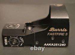 Burris Fastfire III Red Dot Reflex 3 MOA Sight, Picatinny Mount (Black) #300234