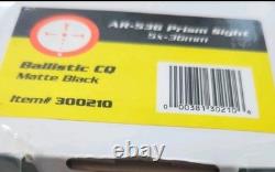 Burris Original AR-536 Prism Sight 5X Illuminated Black Red Green Reticle 300210