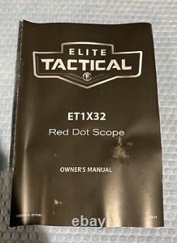 Bushnell Elite Tactical CQTS 1x32 Red Dot Sight